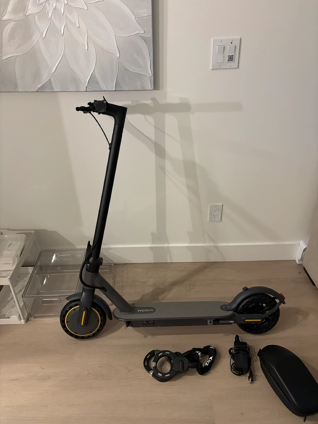 WERHY Electric Scooter with Charger and Lock - photo 5