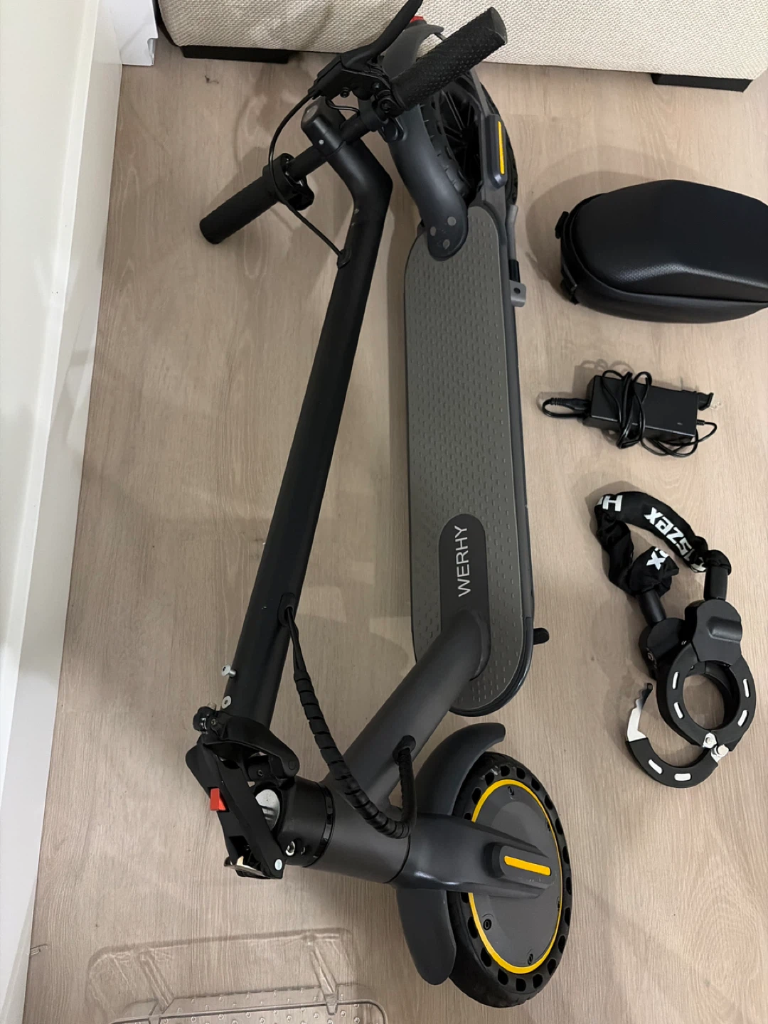 WERHY Electric Scooter with Charger and Lock - photo 4