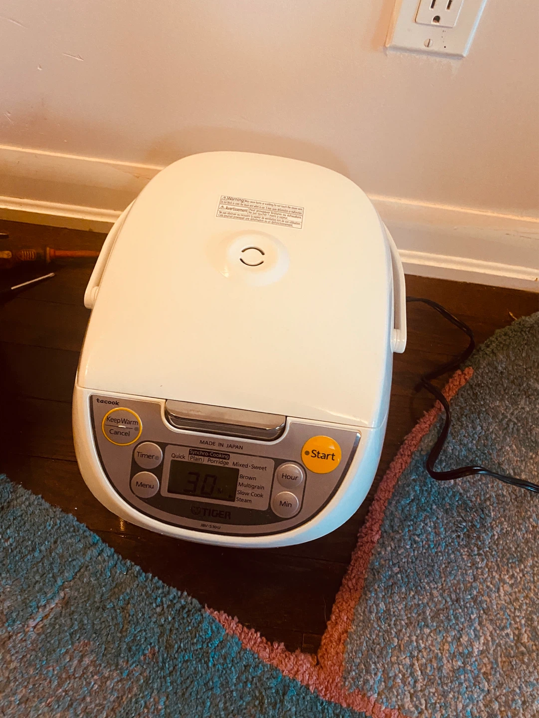 Tiger Tacook Rice Cooker JBV-S10U