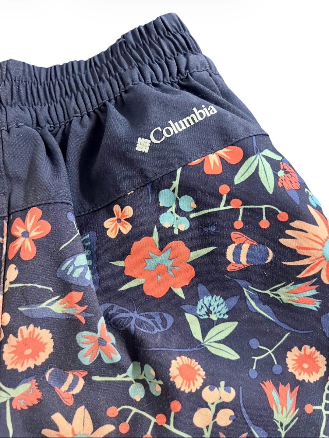 Columbia Girls Floral Board Shorts Size 4T – Like New - photo 3