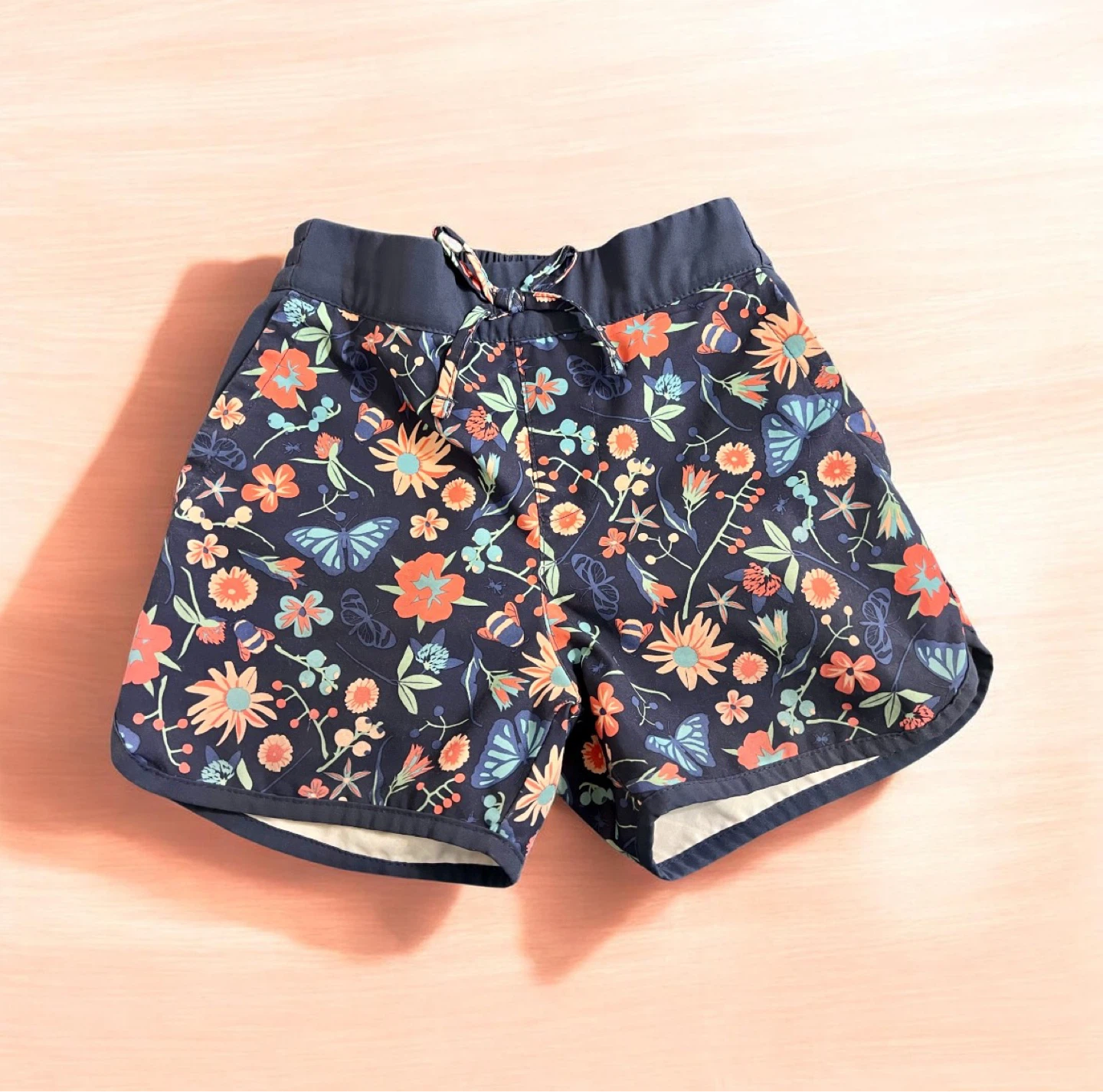 Columbia Girls Floral Board Shorts Size 4T – Like New