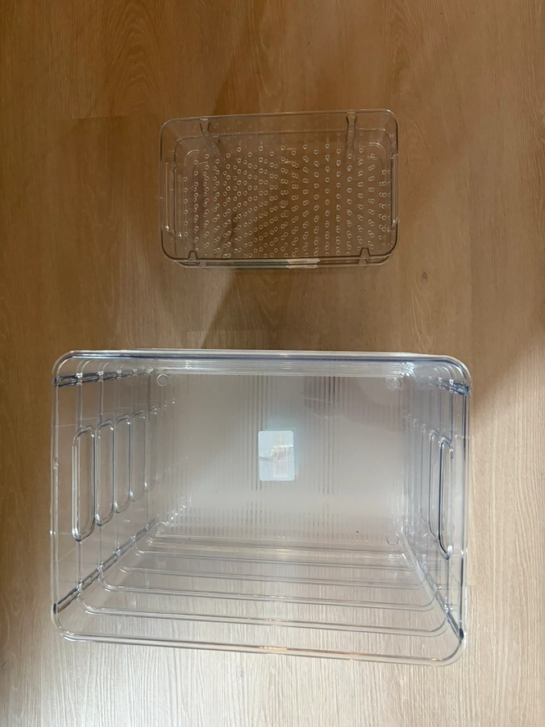 Clear Plastic Storage Bins Organizer Set - photo 4