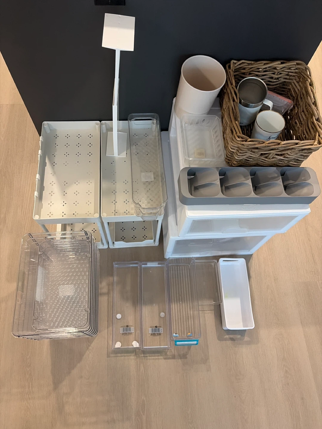 Clear Plastic Storage Bins Organizer Set - photo 5
