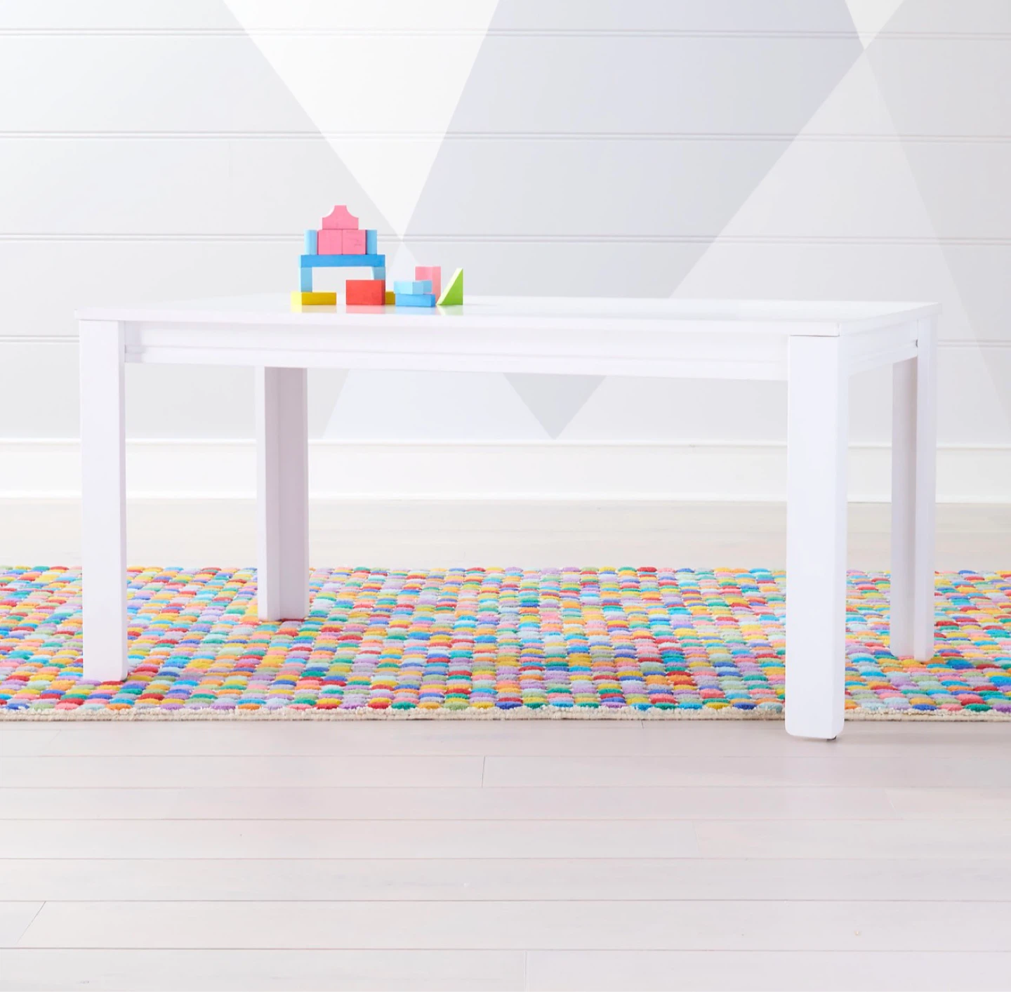 Crate & Barrel kids Adjustable Table and 4 Chairs