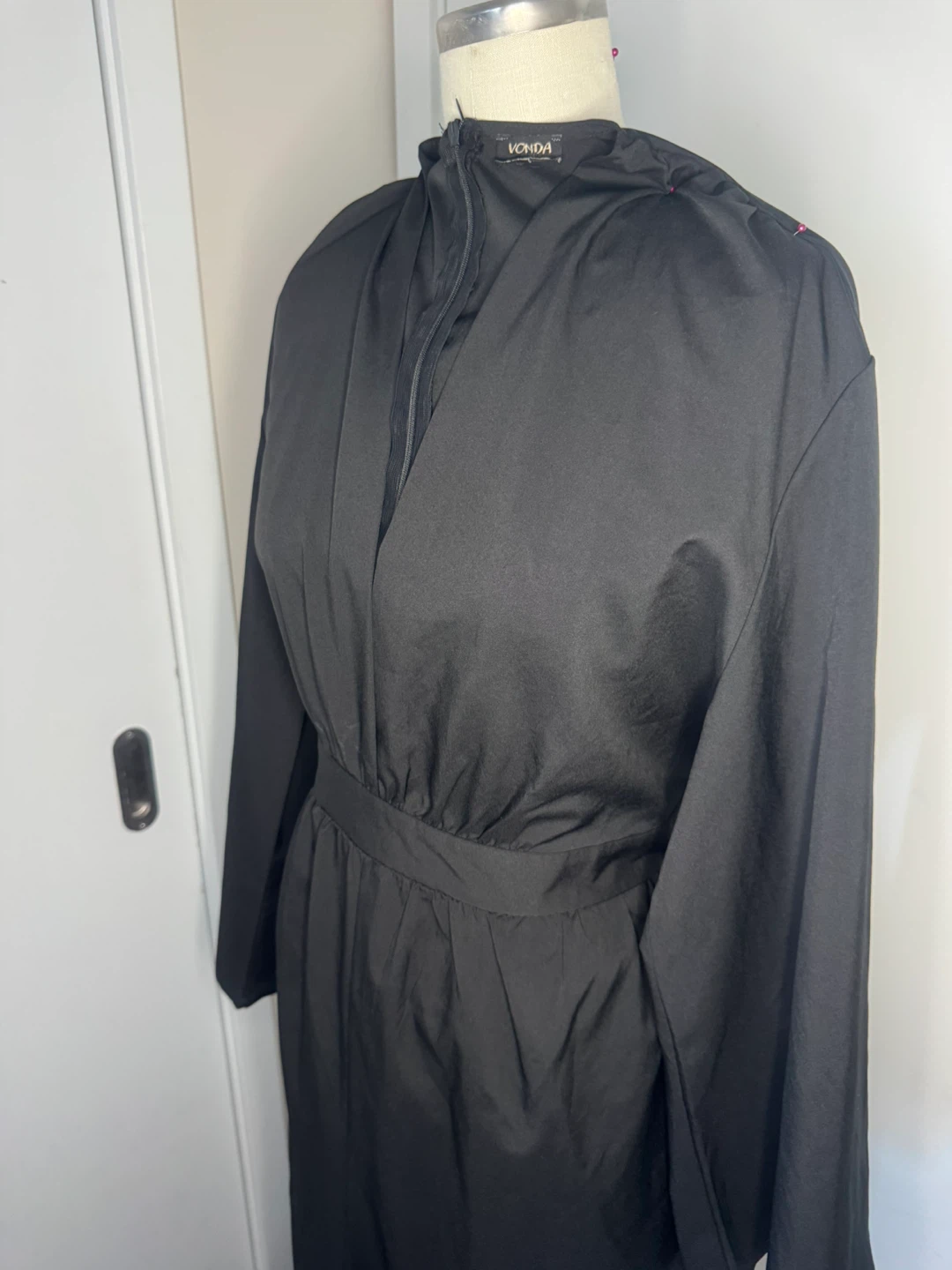 Ladies Brand New V Neck Black Zip Up Jumpsuit - New - photo 5