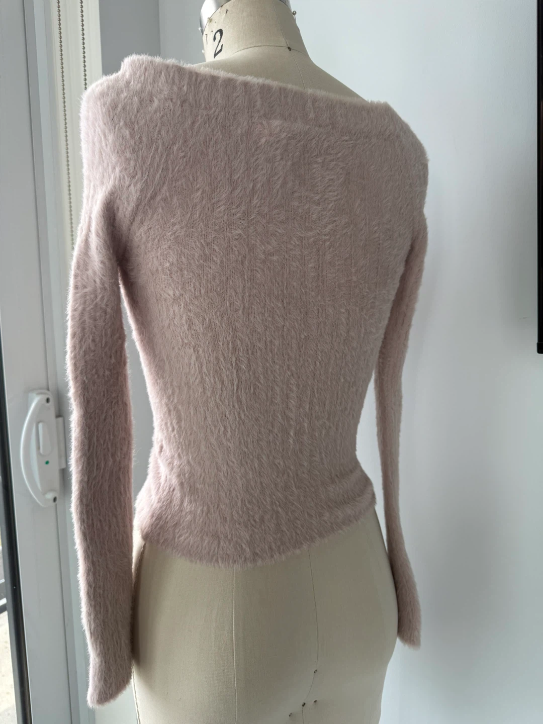 Silence + Noise Fuzzy Zip-Up Sweater XS-TP - photo 2
