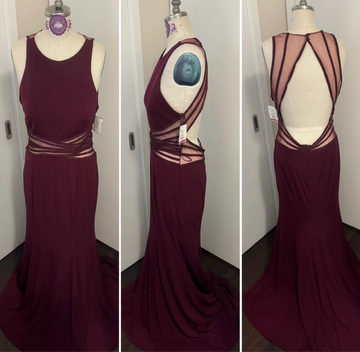 Brand NEW W Tags Ladies Size 14 Backless Dress Stunning
