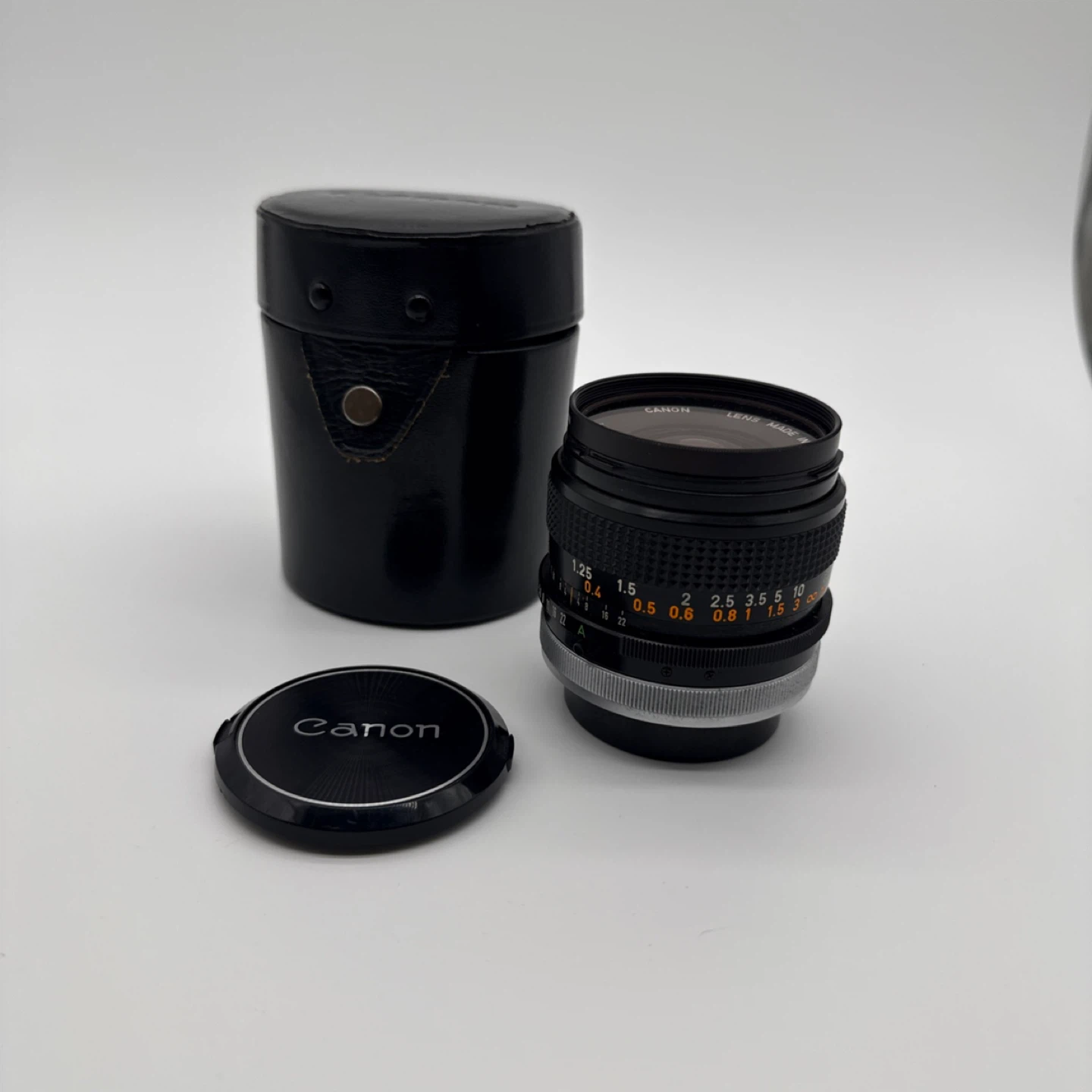 Vintage Canon FD 28mm f/2.8 S.C. Lens with Case