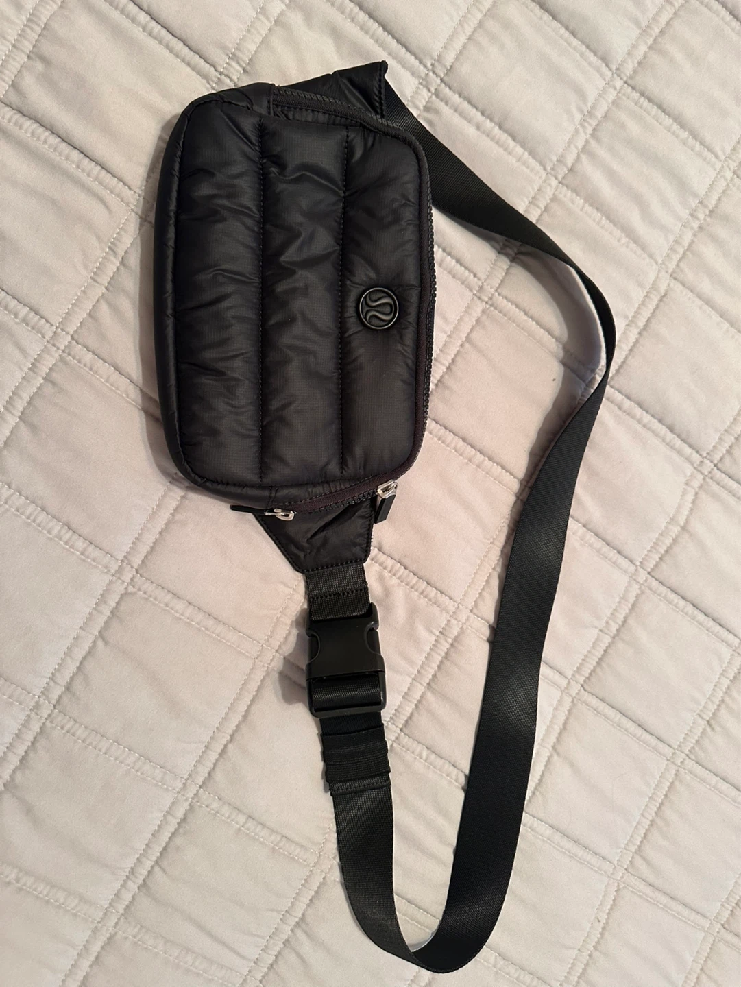 Lululemon Black Quilted Belt Bag