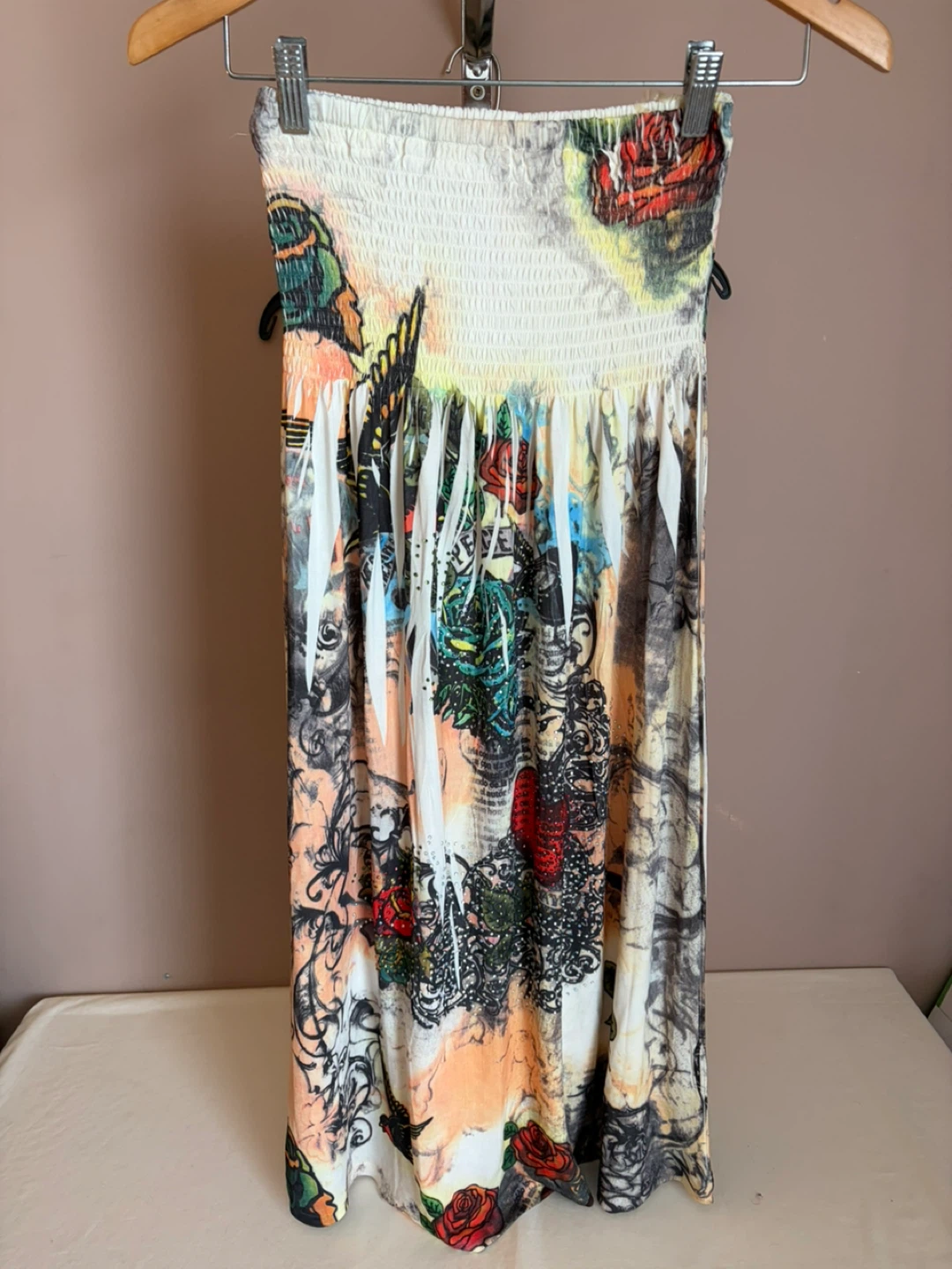 Cristinalove Women's Strapless Maxi Dress Size M