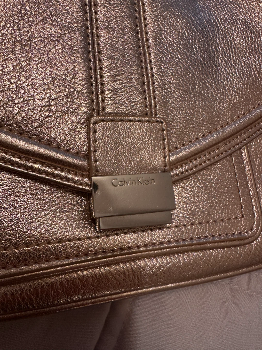 Calvin Klein Rose Gold Shoulder Bag - photo 2