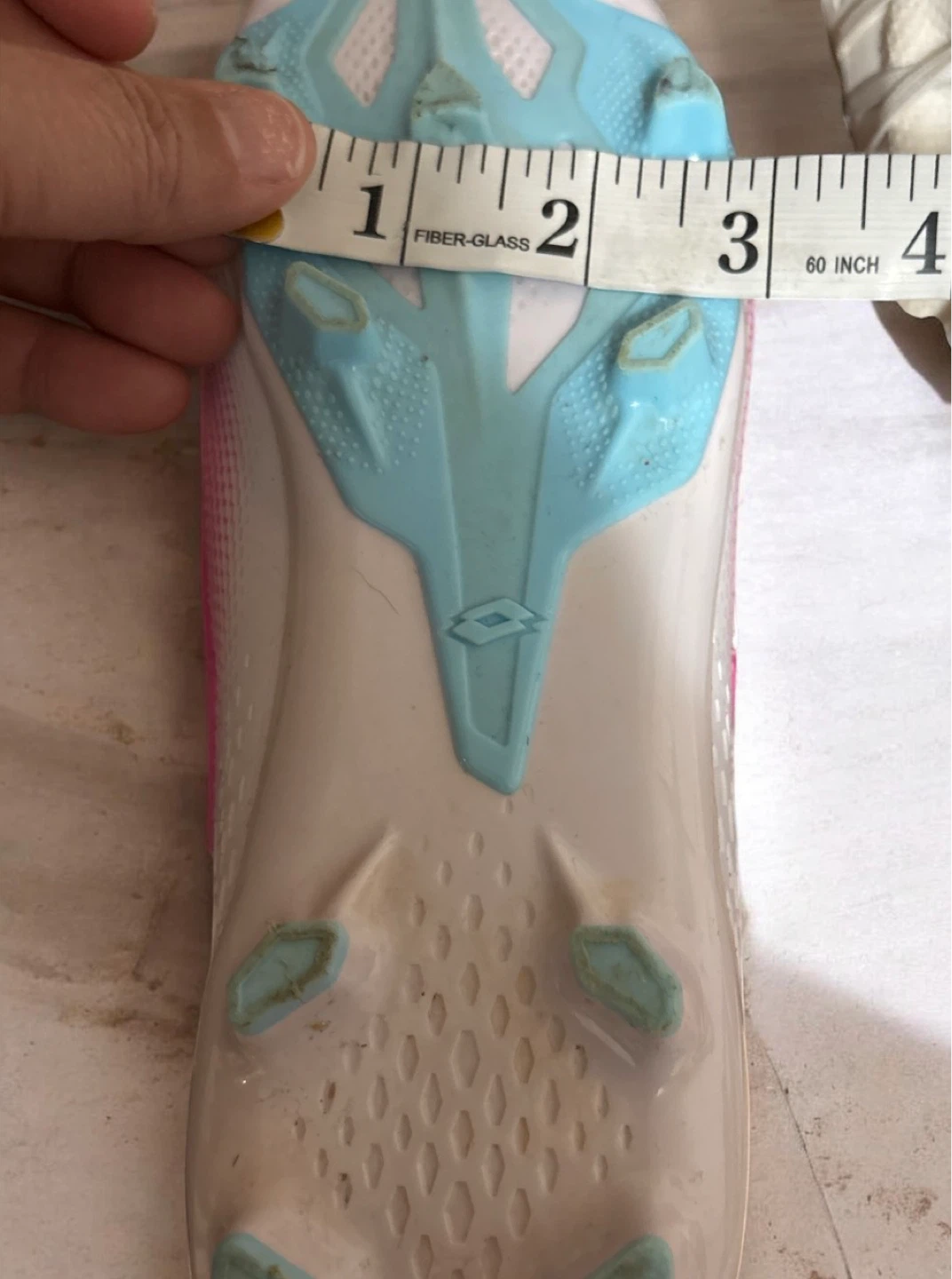 Lotto Youth Soccer Cleats - White/Pink/Blue - Size 5 - photo 4