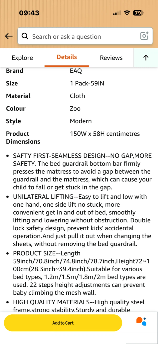Baby Guard Bed Rails - photo 4