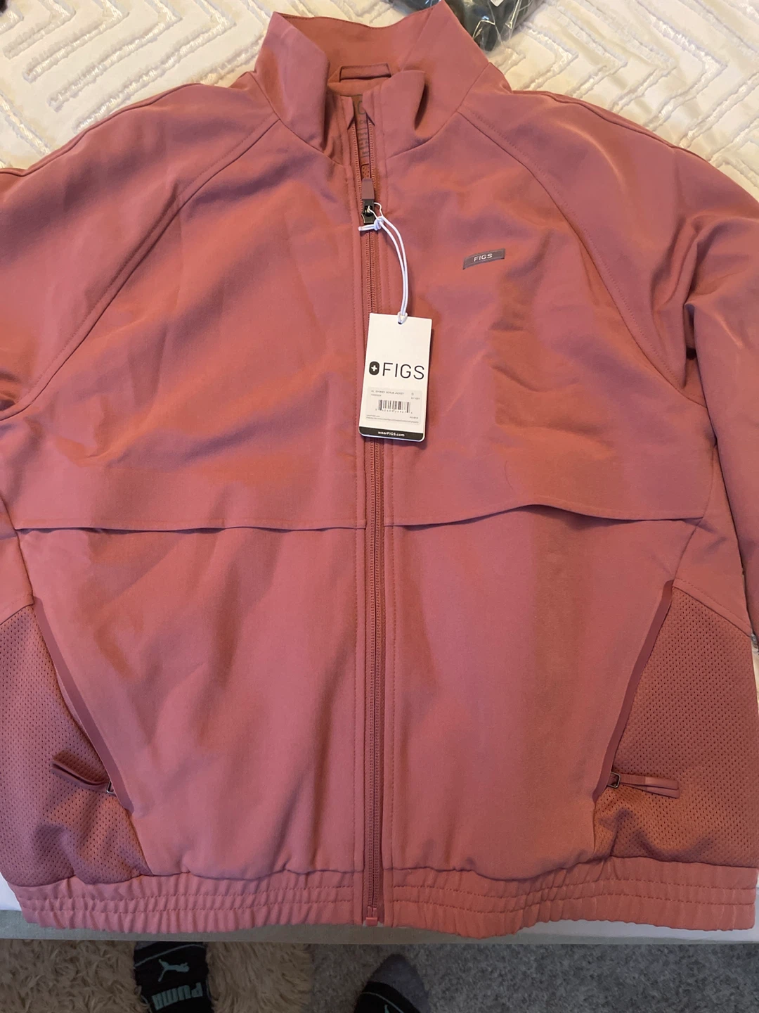 FIGS  Mauve Sydney Full Zip Jacket