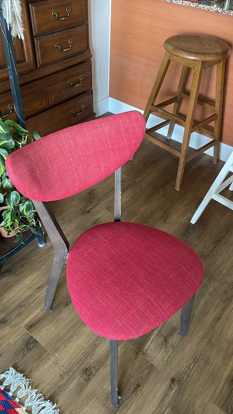 Red Upholstered Dining Chair