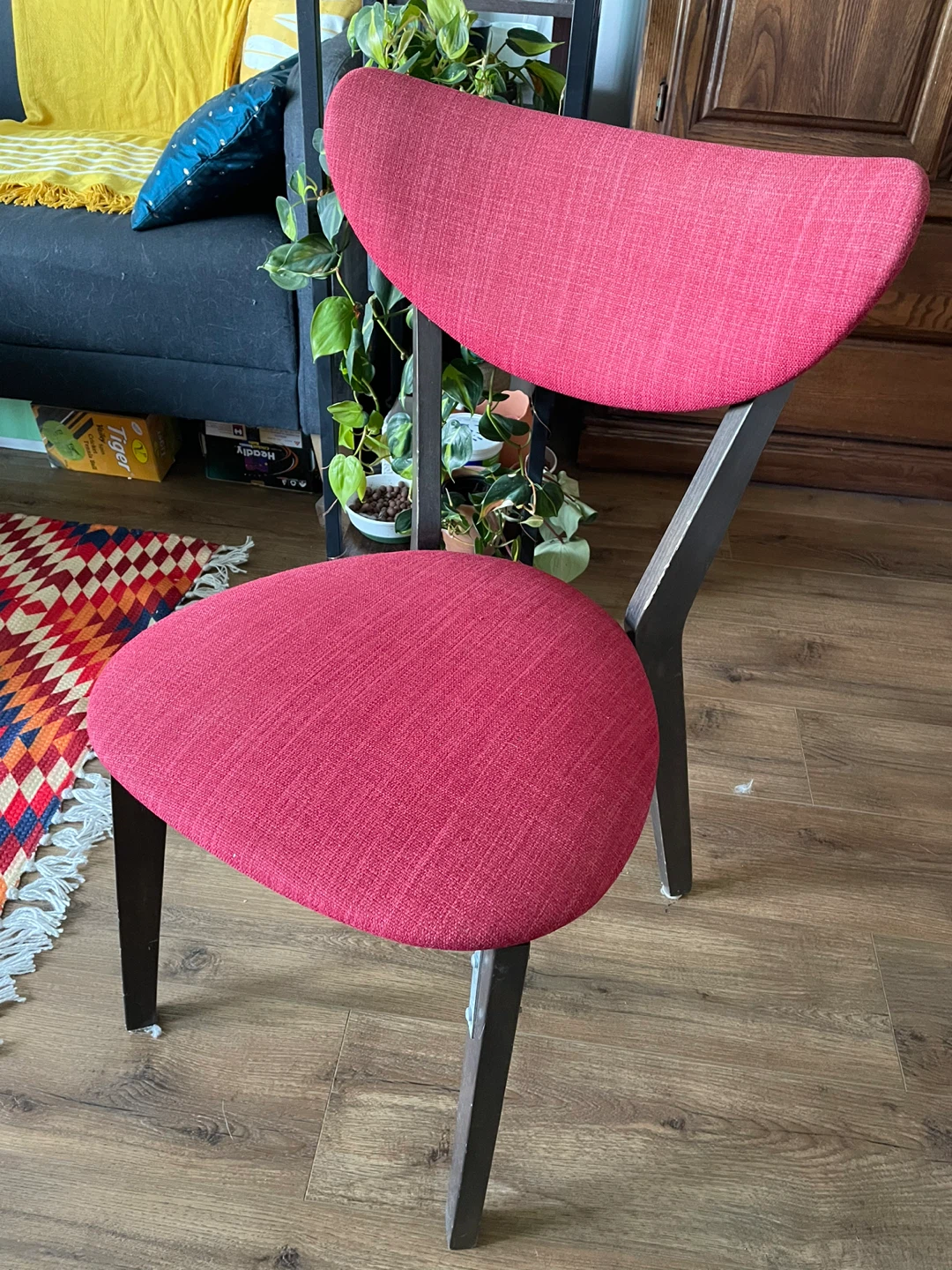 Red Upholstered Dining Chair - photo 2