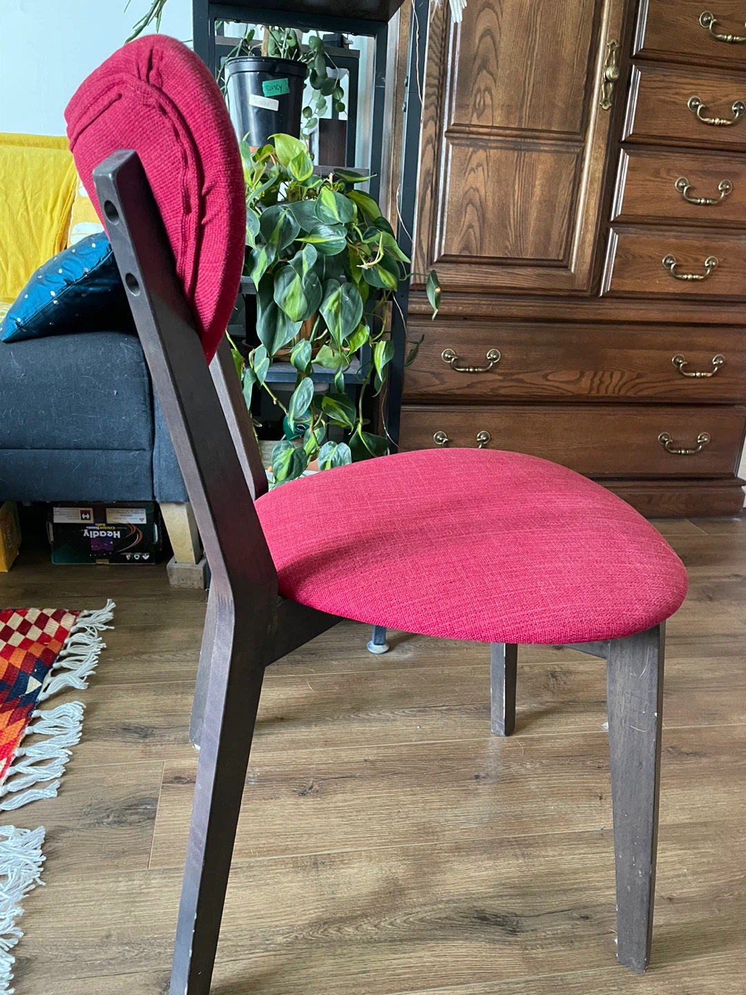 Red Upholstered Dining Chair - photo 4