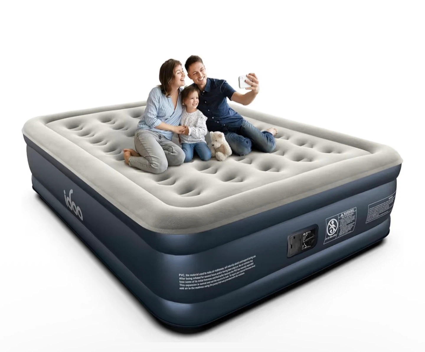 Queen Size Air Mattress with Built-in Pump