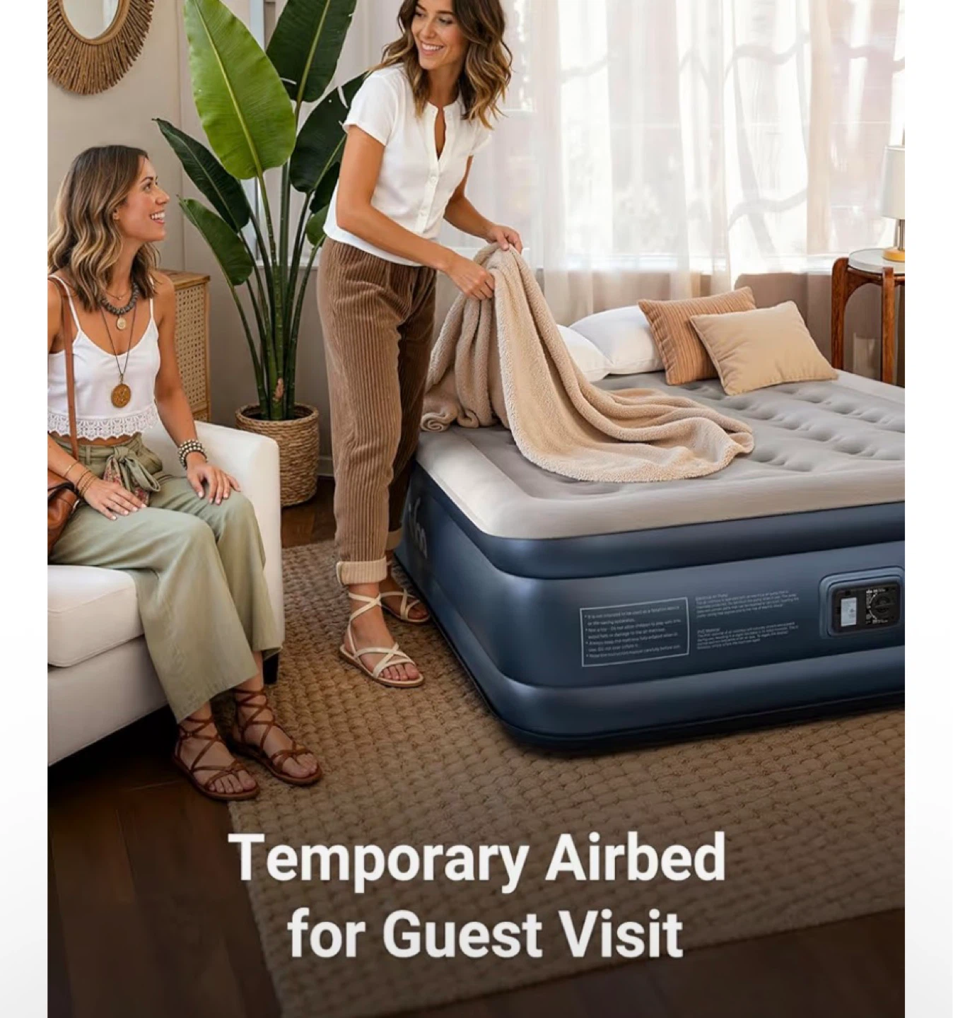 Queen Size Air Mattress with Built-in Pump - photo 4
