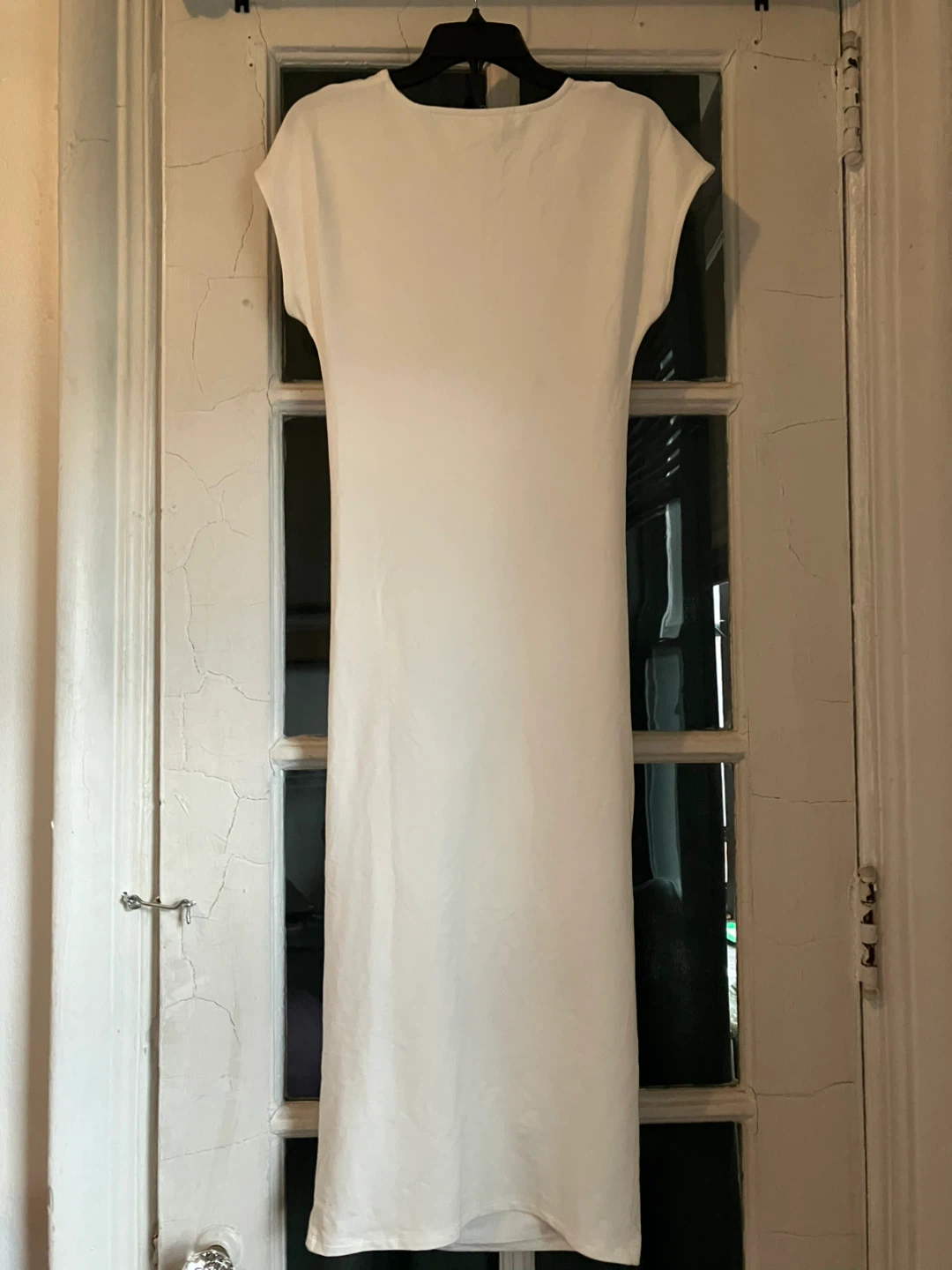 MARCELLA White Ruched Midi Dress - photo 2