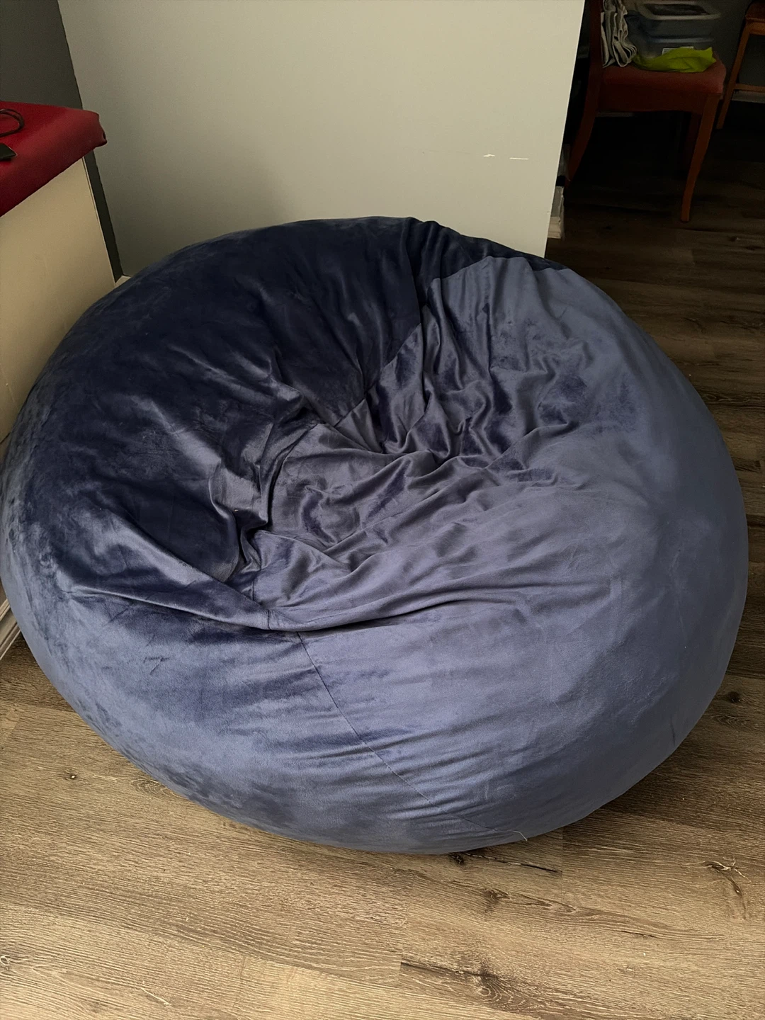 Large Navy Blue Beanbag Chair
