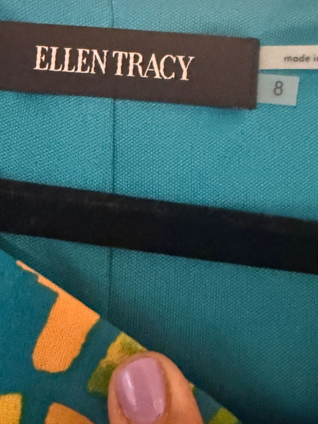 Ellen Tracy Blue  Front Knee-Length Dress Size 8 - photo 5
