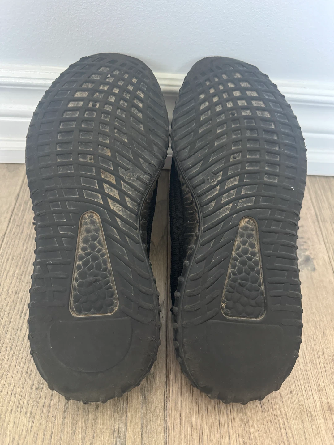Black Knit Sneakers Size 42  US men's 9 - photo 4