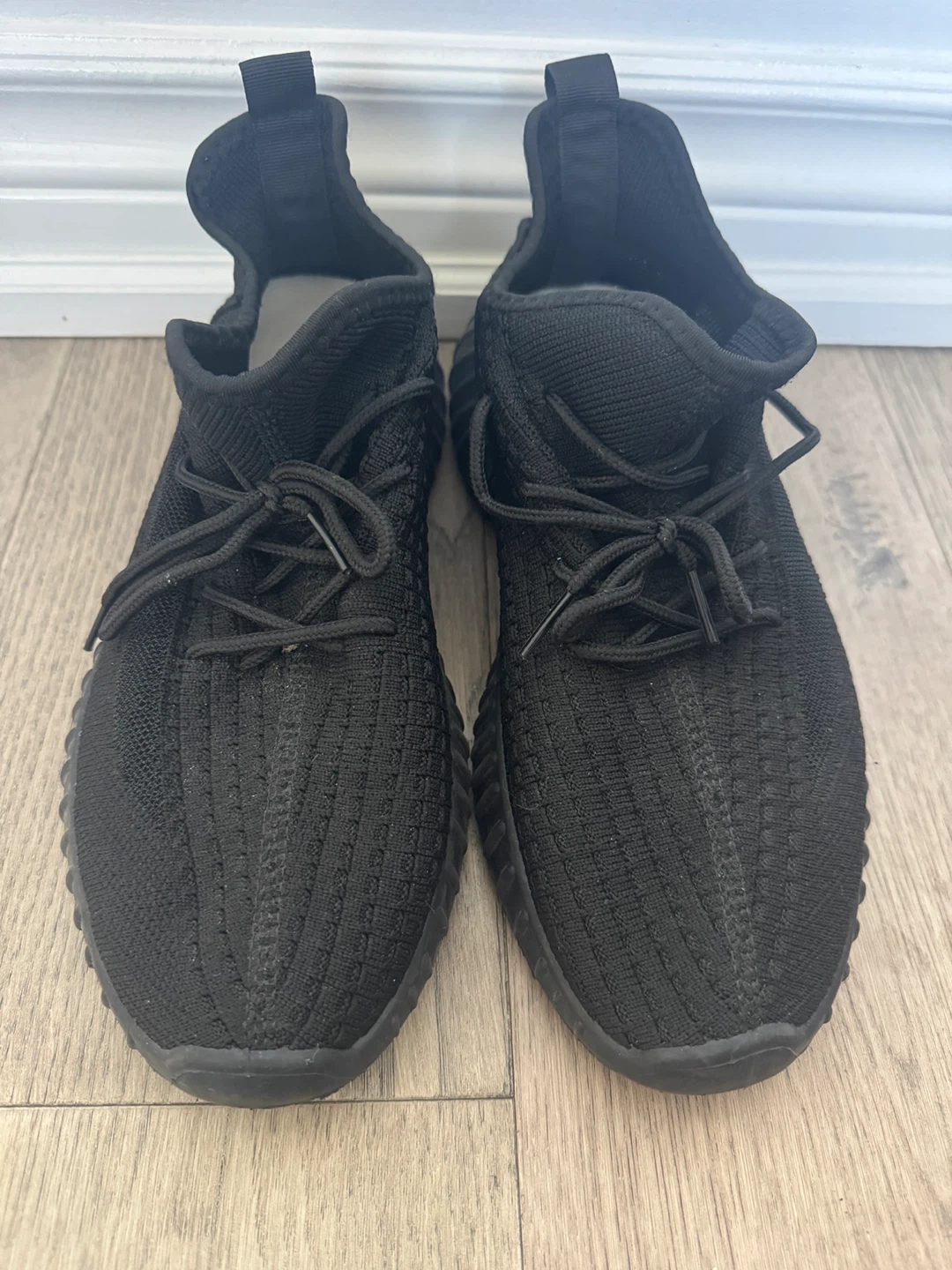 Black Knit Sneakers Size 42  US men's 9