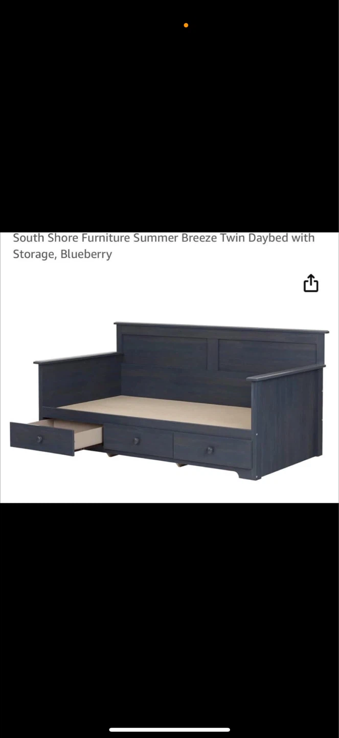 South Shore Furniture Summer Breeze Twin Daybed with Storage