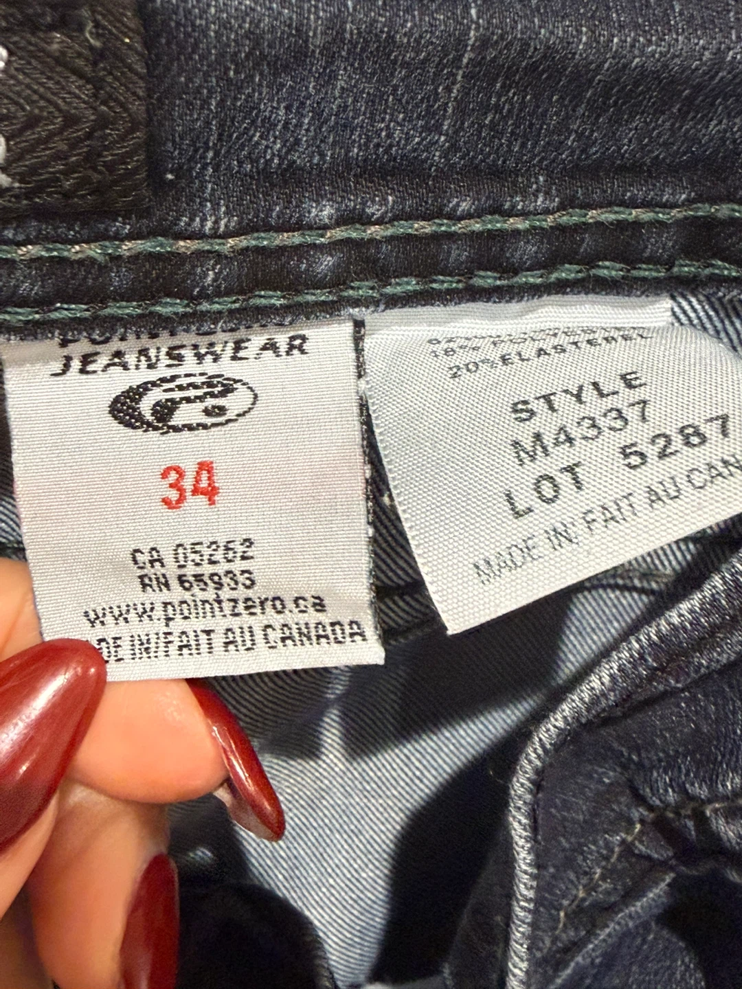 Men’s Point Zero Jeans Size 34 - photo 3