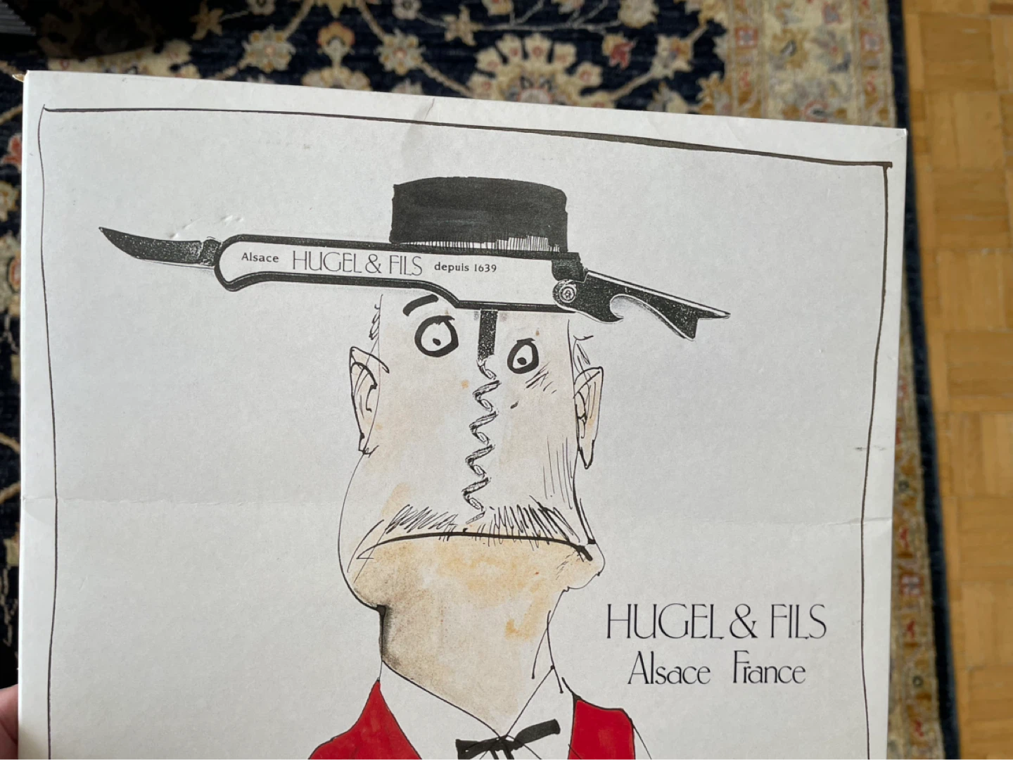 Ralph Steadman 1995 Hugel & Fils Board Advertisement - photo 5