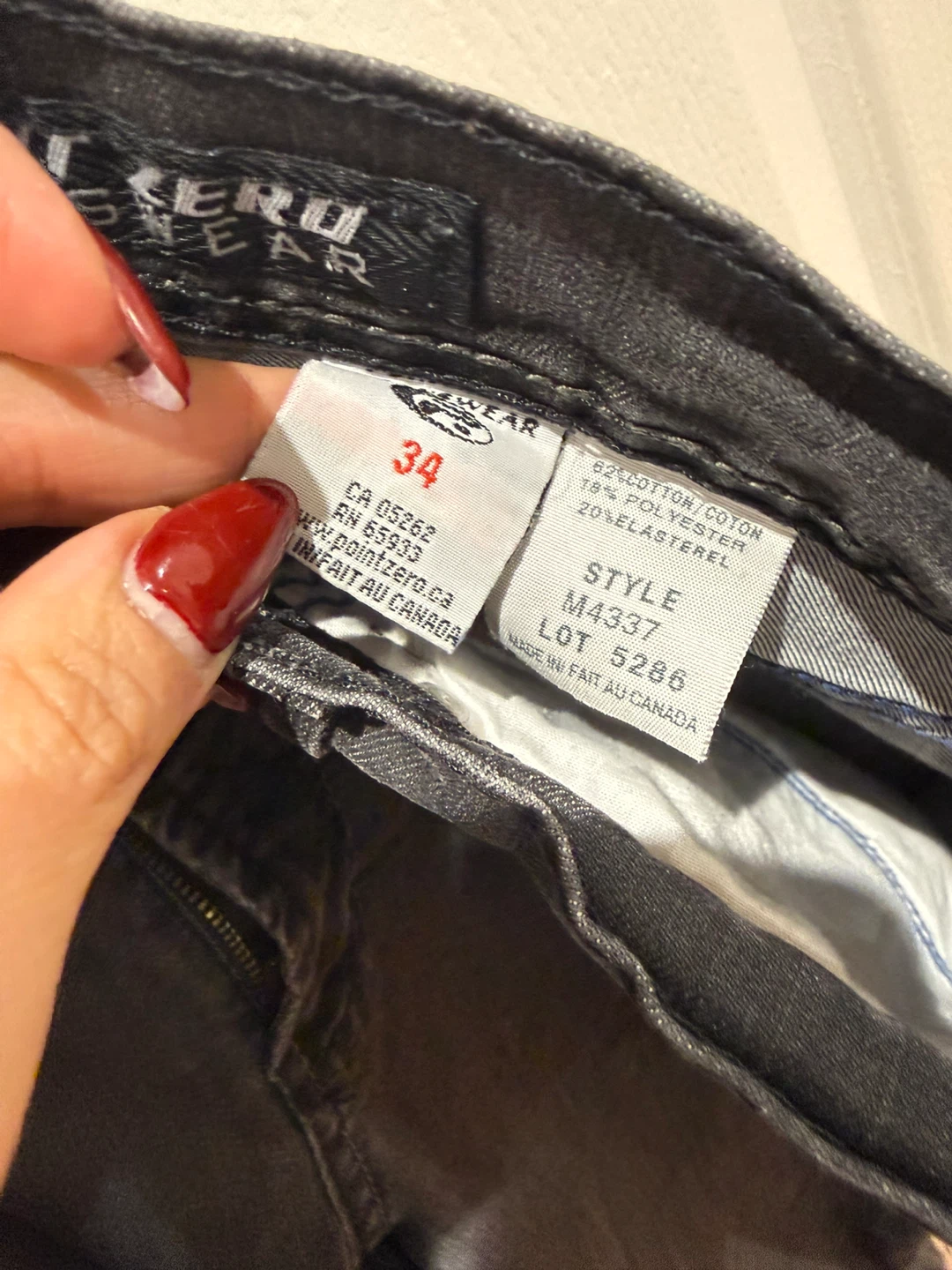 Men’s Point Zero Black Jeans - Size 34 - photo 3