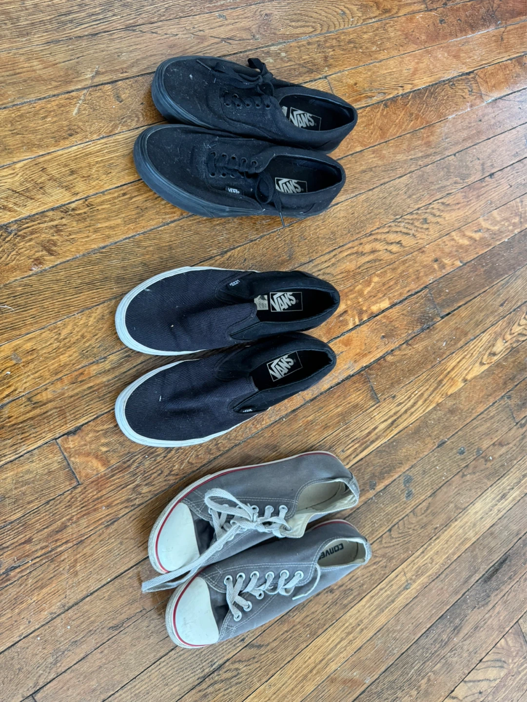 Bundle of Vans and Converse Sneakers