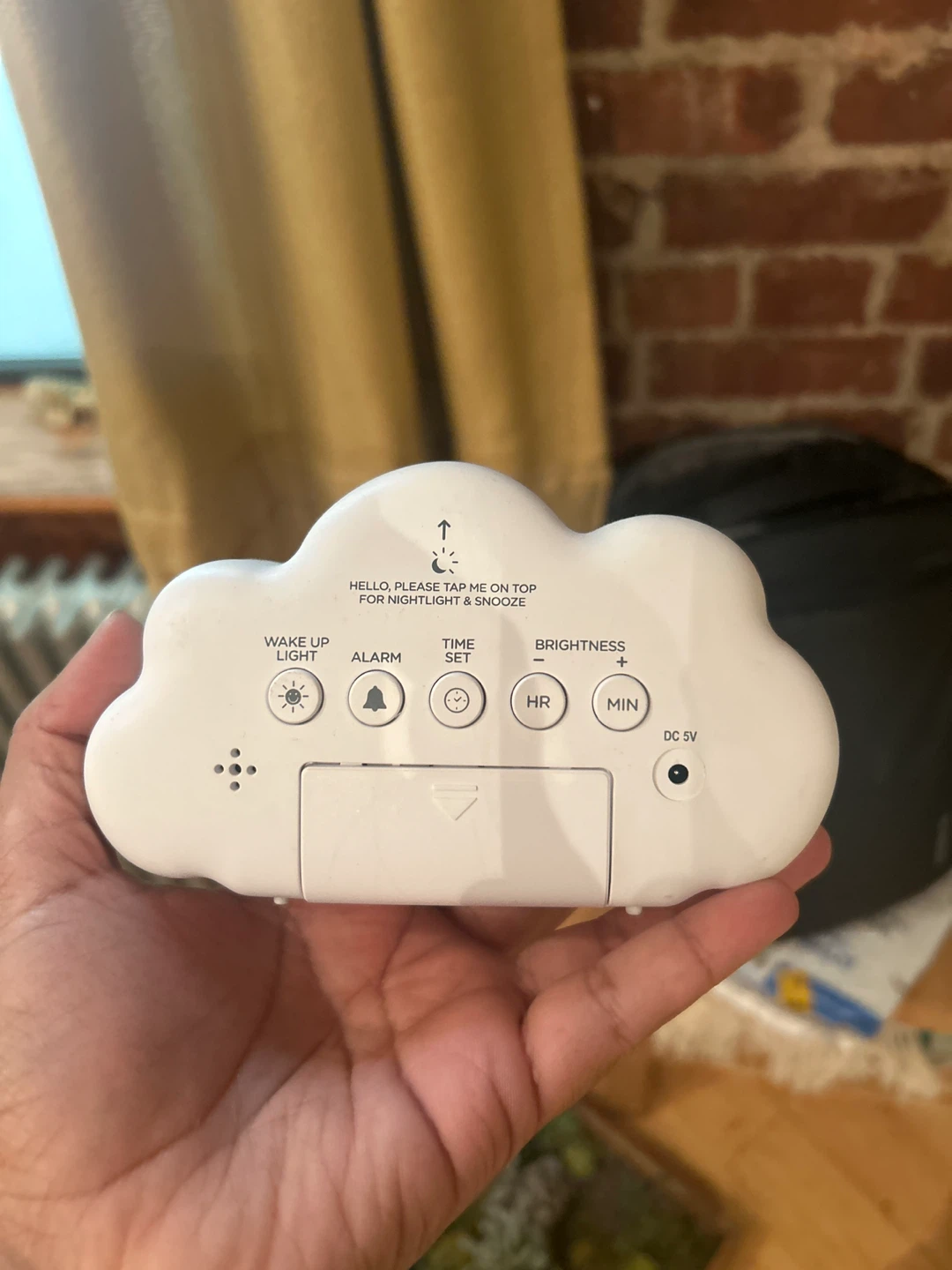 Cloud Shaped Alarm Clock with Nightlight - photo 2