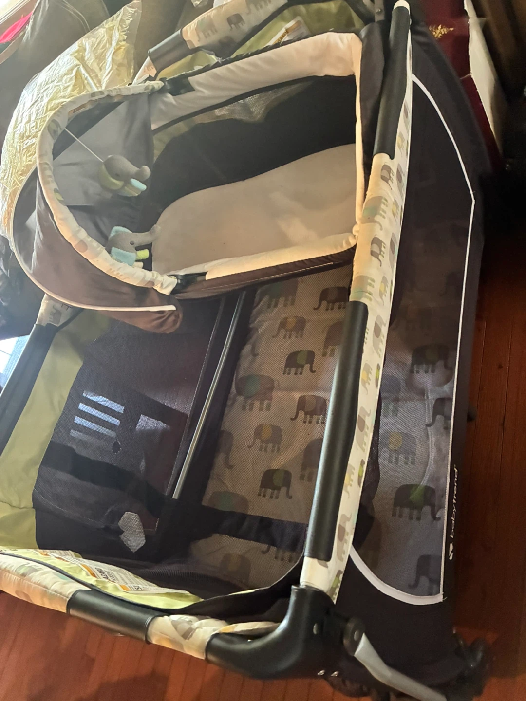 Baby Trend Playard with Elephant Print