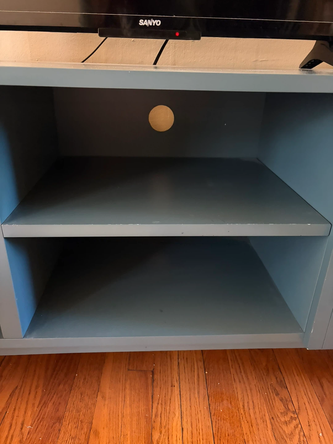 Blue Media Center with Cane Doors - photo 3