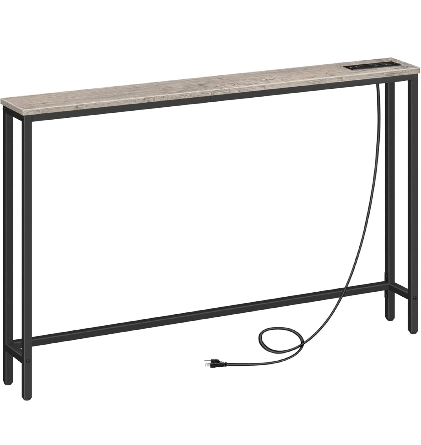 Sleek Console Table with Built-in Charging Station
