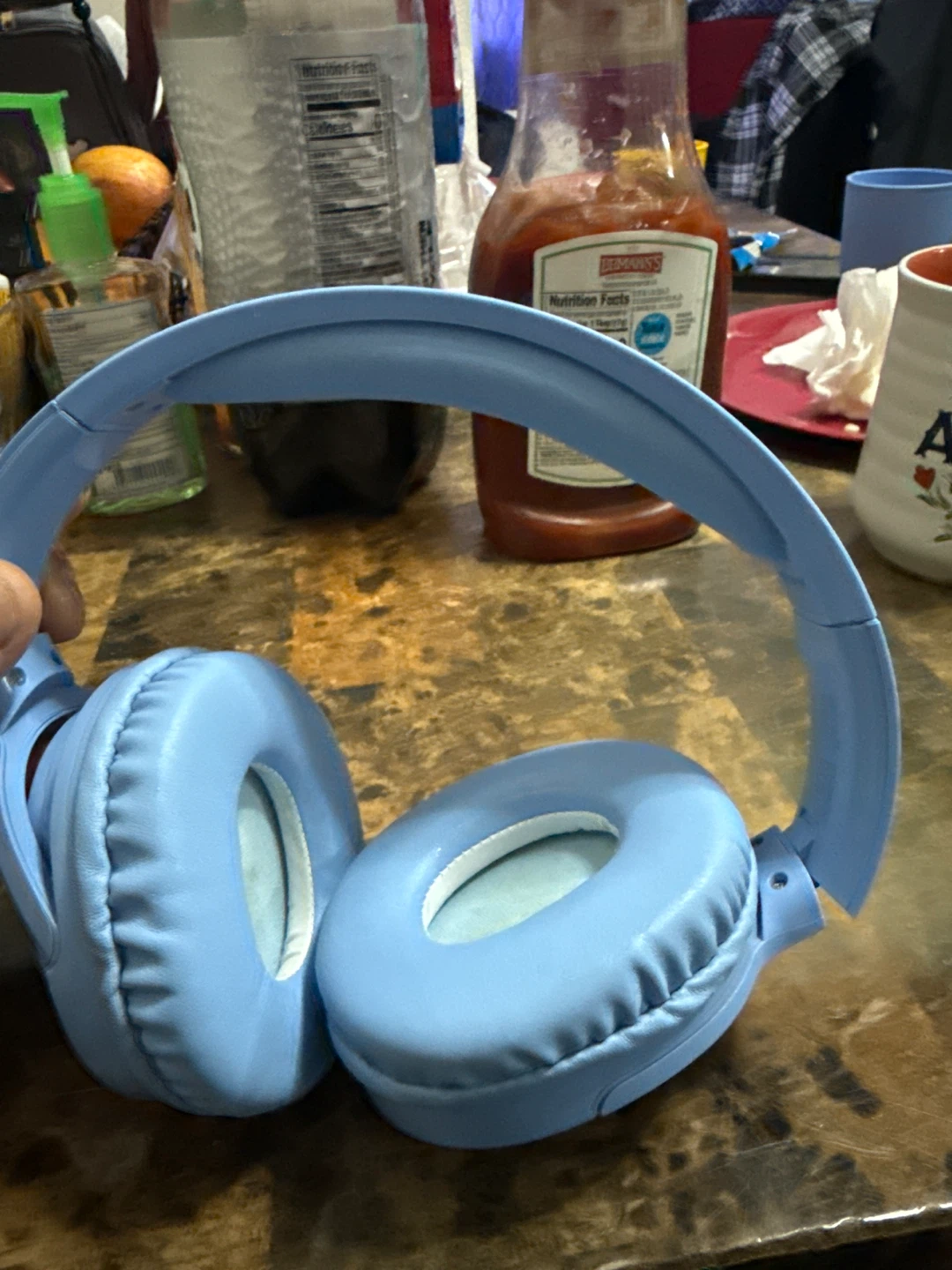 Light Blue Over-Ear Headphones - photo 2