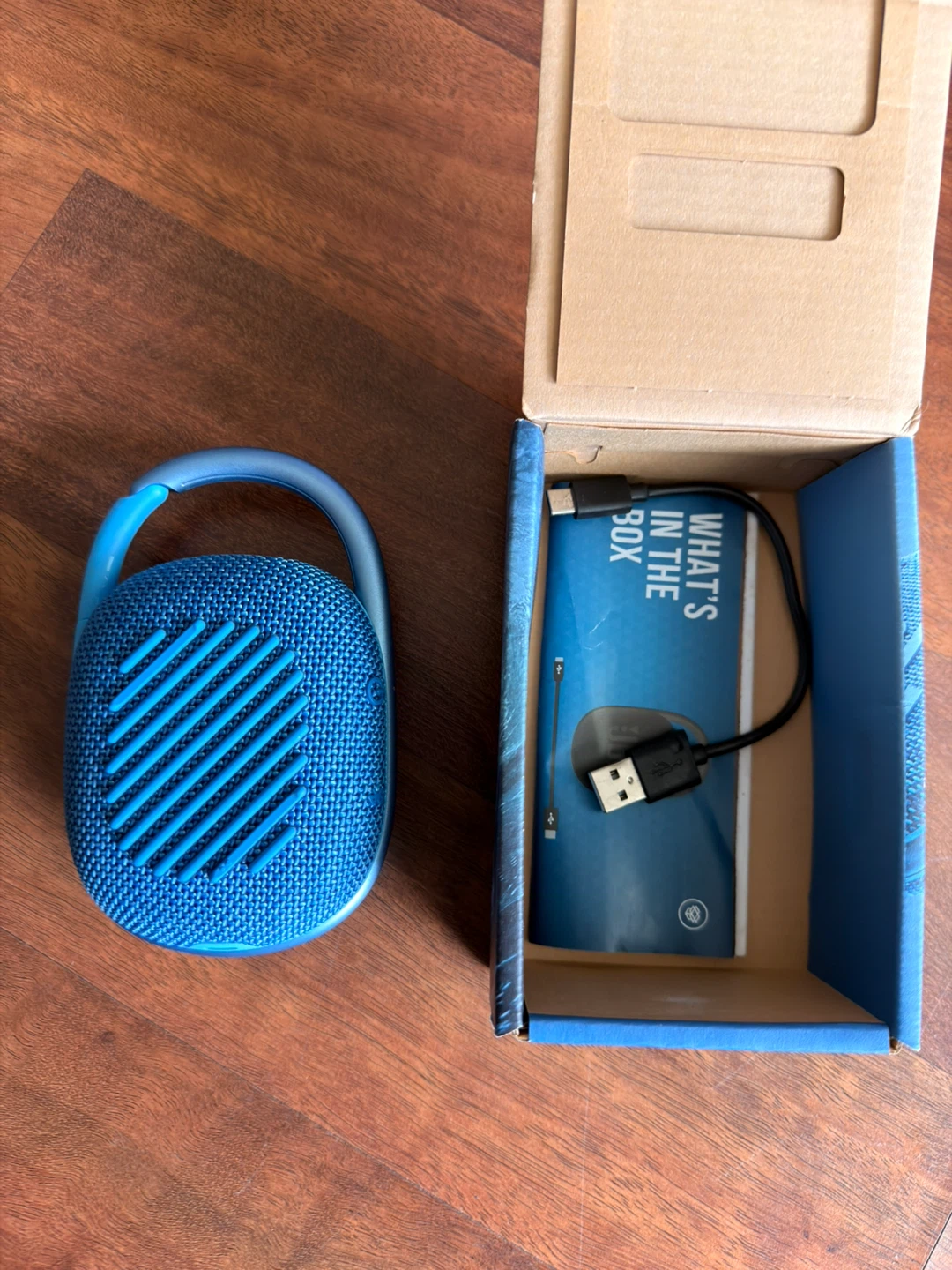 JBL Clip 4 Portable Waterproof Bluetooth Speaker - Blue - photo 3