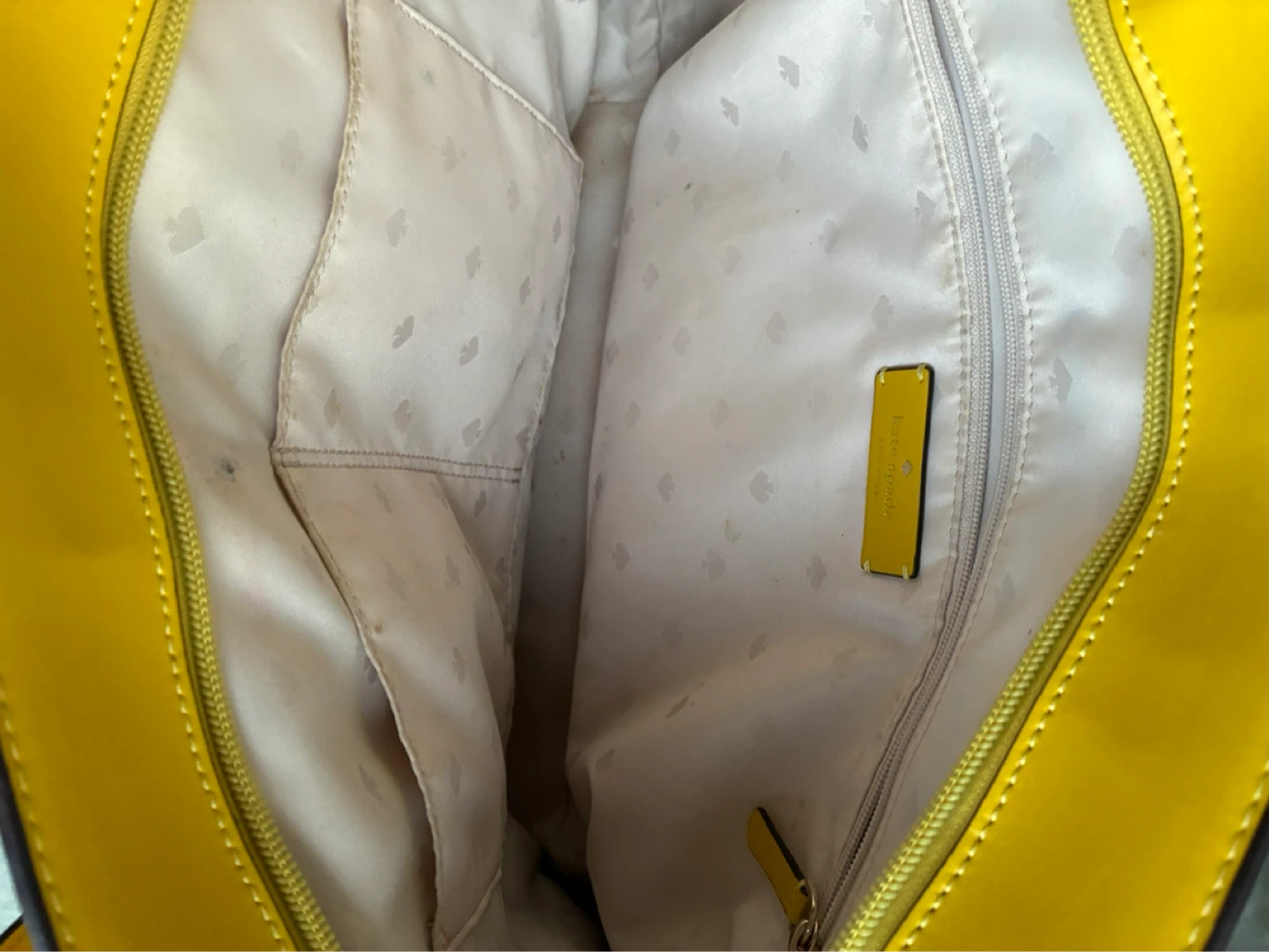 Kate Spade Yellow Leather Tote Bag - photo 2