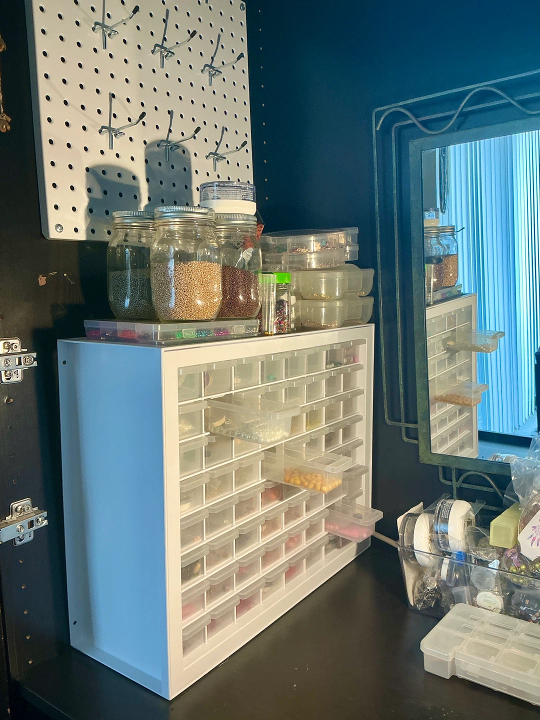 Complete Jewelry Making Studio + IKEA Craft Cabinet - photo 3