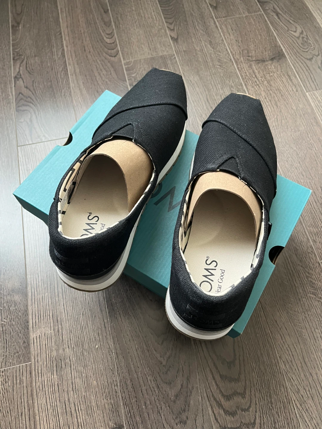 TOMS Resident Plus Black Heritage Canvas Men's Shoes Size 8 - photo 3