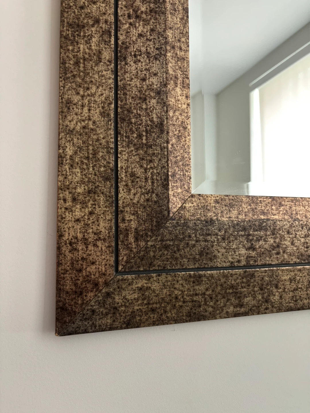 Speckled Bronze Framed Wall Mirror - photo 2