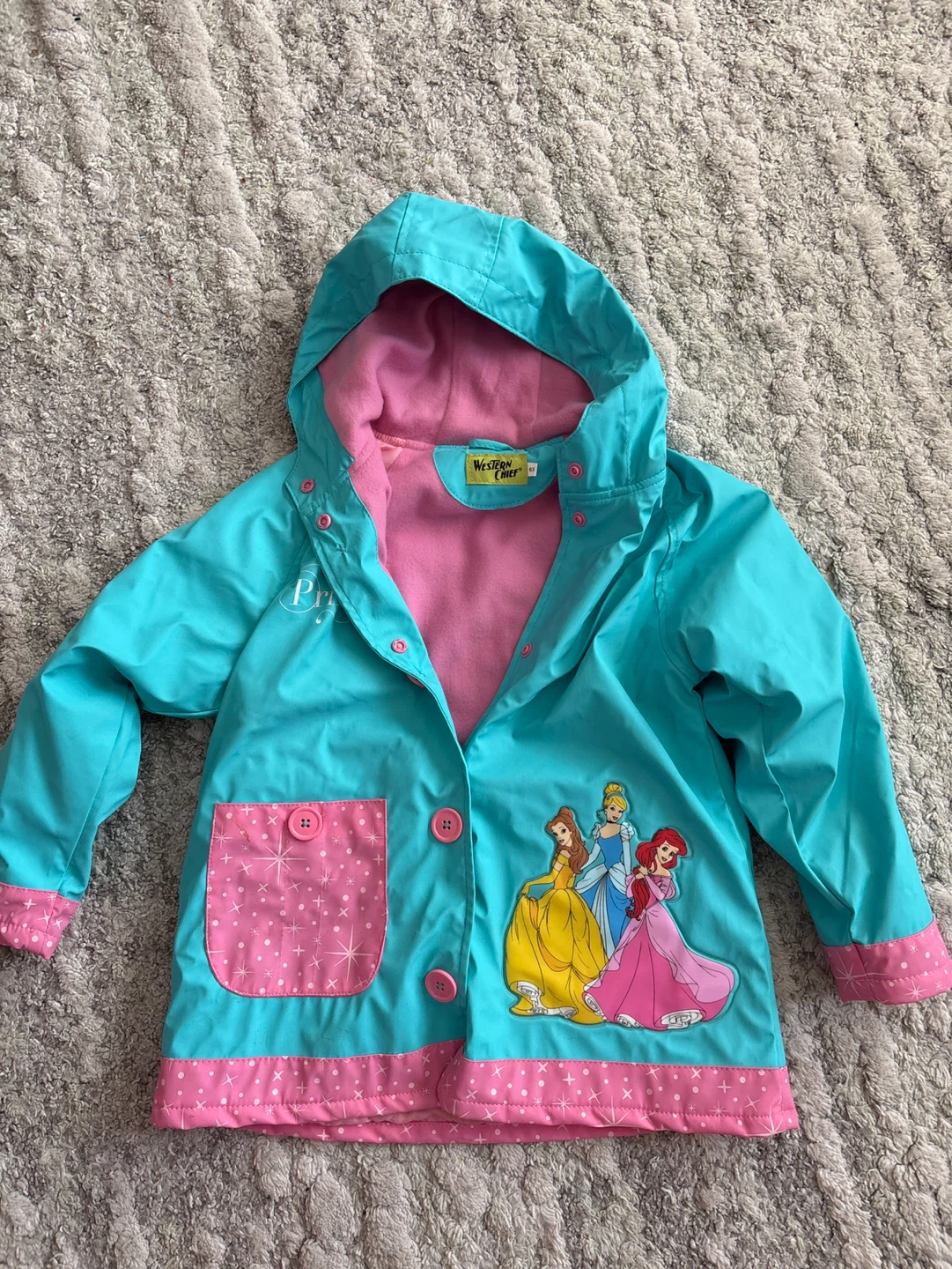 Girls Princess Raincoat - photo 2