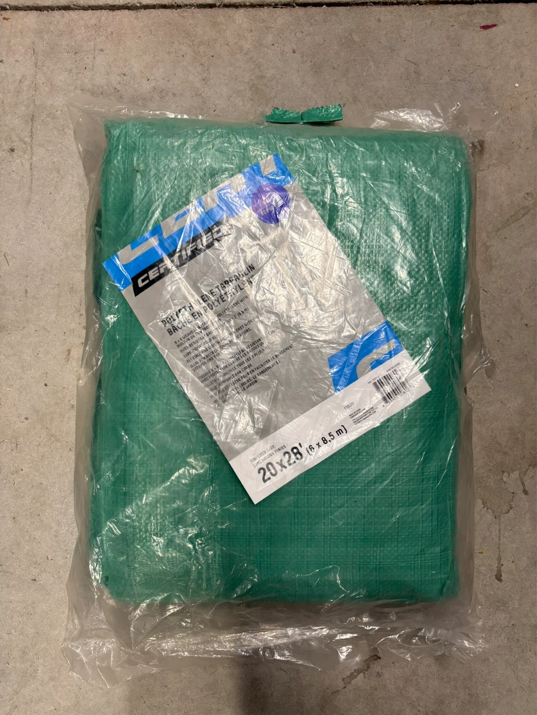 Certified 20' x 28' Polyethylene Tarp