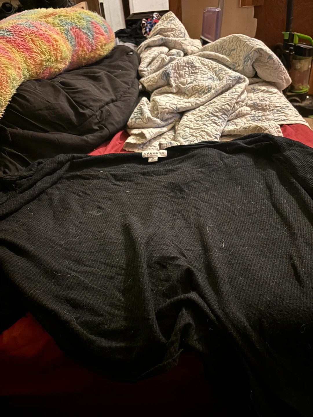 AVA & VIV Black Long Sleeve Top Size 2X - photo 4