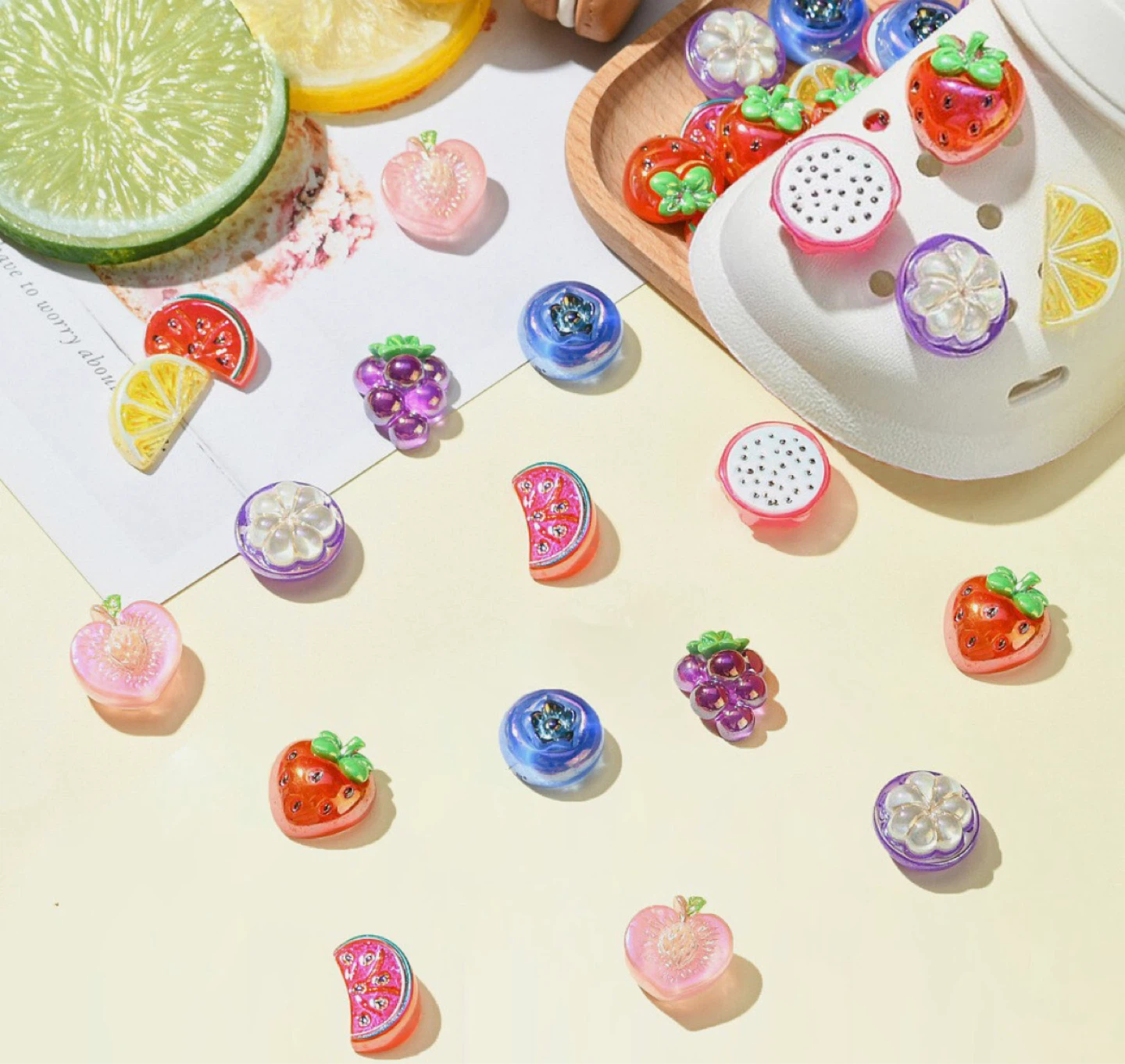 Cute Resin Fruits (40 pieces) New✨