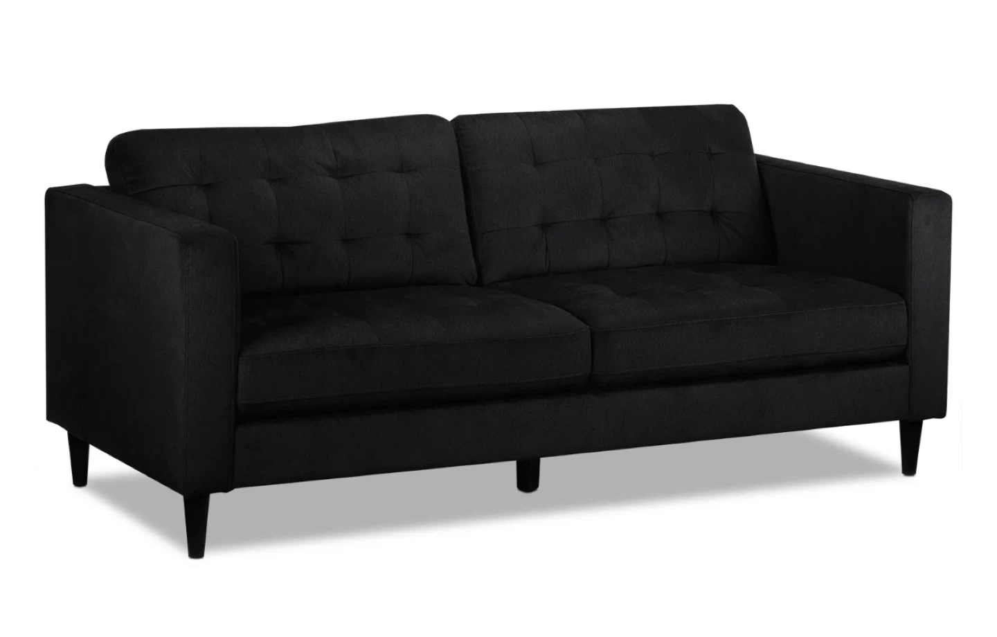 Black Tufted Sofa - photo 5