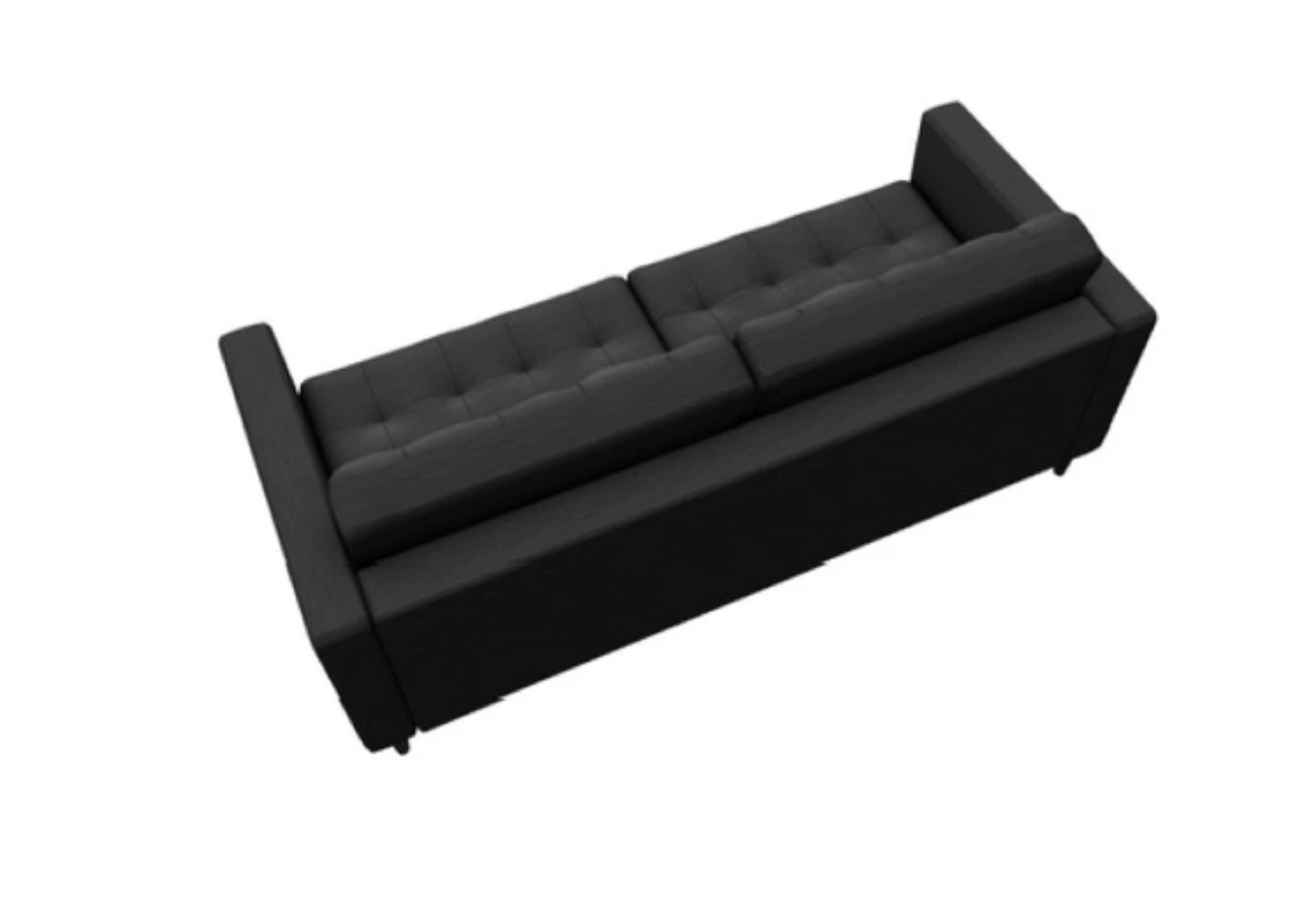 Black Tufted Sofa - photo 4