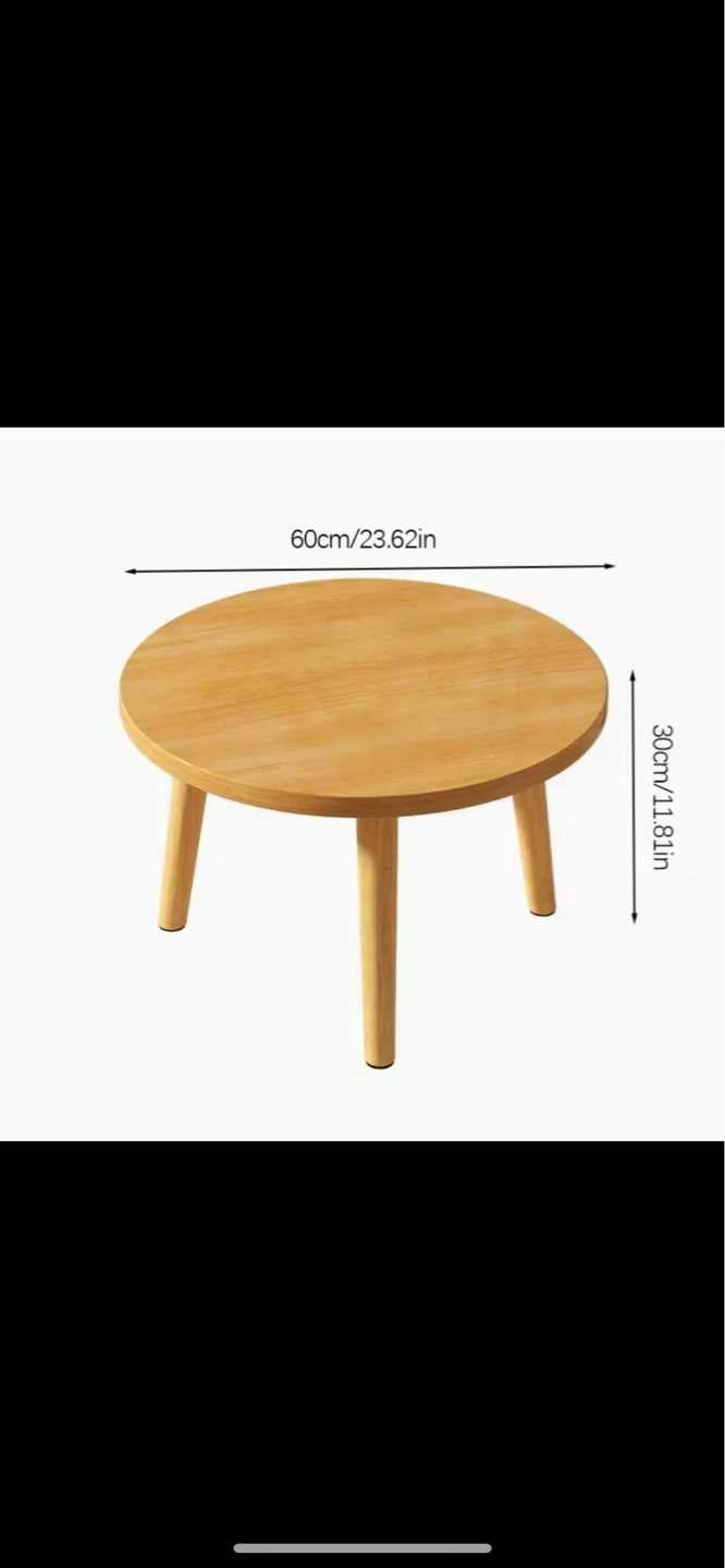 Round Solid Wood Coffee table
